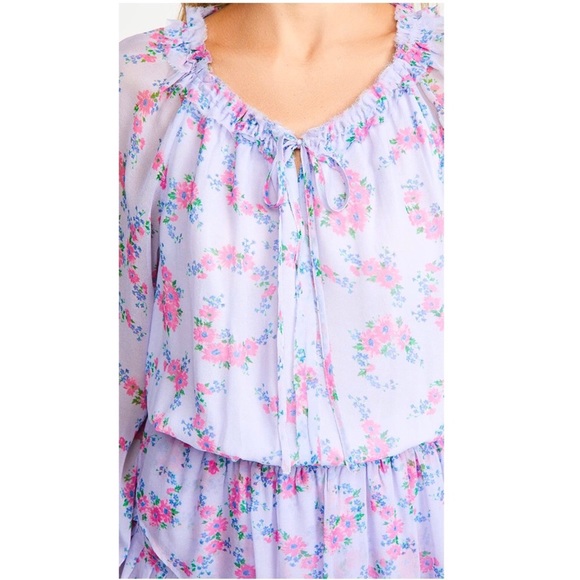 LoveShackFancy Wisteria Lilac Popover Dress